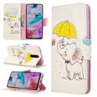 For Xiaomi Redmi 8 Colored Drawing Pattern Horizontal Flip Leather Case with Holder & Card Slots & Wallet(Elephant) - 1