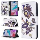 For Xiaomi Redmi 8 Colored Drawing Pattern Horizontal Flip Leather Case with Holder & Card Slots & Wallet(White Butterfly) - 1