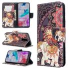 For Xiaomi Redmi 8 Colored Drawing Pattern Horizontal Flip Leather Case with Holder & Card Slots & Wallet(Flower Elephant) - 1