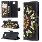 For Sony Xperia 20 Colored Drawing Pattern Horizontal Flip Leather Case with Holder & Card Slots & Wallet(Butterfly) - 1