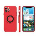 Skin Feel 2 in 1 Magnetic PC + TPU Shockproof Case with Ring Holder For iPhone 12 Pro Max(Red) - 1