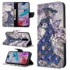 For Xiaomi Redmi 8 3D Colored Drawing Pattern Horizontal Flip Leather Case, with Holder & Card Slots & Wallet(Peacock) - 1