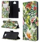 For Sony Xperia 20 3D Colored Drawing Pattern Horizontal Flip Leather Case, with Holder & Card Slots & Wallet(Banana Leaf) - 1
