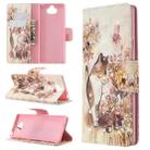 For Sony Xperia 20 3D Colored Drawing Pattern Horizontal Flip Leather Case, with Holder & Card Slots & Wallet(Little Cat) - 1