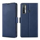 For Tecno Camon 17 Ultra-thin Voltage Side Buckle PU + TPU Horizontal Flip Leather Case with Holder & Card Slot(Blue) - 1