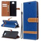 For Sony Xperia 20 Color Matching Denim Texture Horizontal Flip PU Leather Case with Holder & Card Slots & Wallet & Lanyard(Blue) - 1