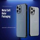 R-JUST RJ-52 3-Line Style Metal TPU Shockproof Protective Case For iPhone 12 mini(Silver) - 3