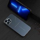 For iPhone 11 R-JUST RJ-52 3-Line Style Metal TPU Shockproof Protective Case (Blue) - 1