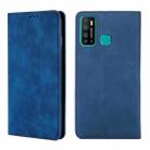 For Infinix Hot 9 / Note 7 Lite X655C Skin Feel Magnetic Horizontal Flip Leather Case with Holder & Card Slots(Blue) - 1