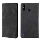 For Infinix Smart 4 X653 Skin Feel Magnetic Horizontal Flip Leather Case with Holder & Card Slots(Black) - 1