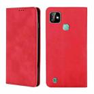 For Infinix Smart HD 2021 X612 Skin Feel Magnetic Horizontal Flip Leather Case with Holder & Card Slots(Red) - 1