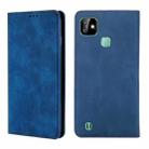 For Infinix Smart HD 2021 X612 Skin Feel Magnetic Horizontal Flip Leather Case with Holder & Card Slots(Blue) - 1