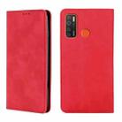 For Tecno Camon 15 CD7 / Camon 15 Air / Spark 5 / Spark 5 Pro KD7 K Skin Feel Magnetic Horizontal Flip Leather Case with Holder & Card Slots(Red) - 1