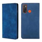 For Tecno Camon 15 CD7 / Camon 15 Air / Spark 5 / Spark 5 Pro KD7 K Skin Feel Magnetic Horizontal Flip Leather Case with Holder & Card Slots(Blue) - 1