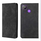 For Infinix Tecno Pop 4 Skin Feel Magnetic Horizontal Flip Leather Case with Holder & Card Slots(Black) - 1