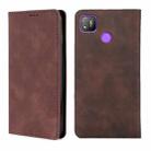 For Infinix Tecno Pop 4 Skin Feel Magnetic Horizontal Flip Leather Case with Holder & Card Slots(Dark Brown) - 1