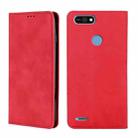 For Tecno Pop 2 / Pop 2 F / Pop 2 Pro / Pop 2 Power / Itel P13 B1F Skin Feel Magnetic Horizontal Flip Leather Case with Holder & Card Slots(Red) - 1