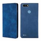 For Tecno Pop 2 / Pop 2 F / Pop 2 Pro / Pop 2 Power / Itel P13 B1F Skin Feel Magnetic Horizontal Flip Leather Case with Holder & Card Slots(Blue) - 1
