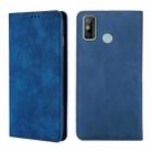 For Tecno Spark 6 GO Skin Feel Magnetic Horizontal Flip Leather Case with Holder & Card Slots(Blue) - 1