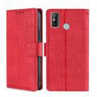 For Tecno Spark 6 Go Skin Feel Crocodile Texture Magnetic Clasp Horizontal Flip PU Leather Case with Holder & Card Slots & Wallet(Red) - 1