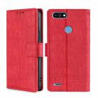 For Tecno Pop 2 F Skin Feel Crocodile Texture Magnetic Clasp Horizontal Flip PU Leather Case with Holder & Card Slots & Wallet(Red) - 1
