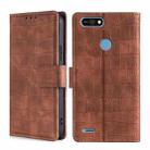 For Tecno Pop 2 F Skin Feel Crocodile Texture Magnetic Clasp Horizontal Flip PU Leather Case with Holder & Card Slots & Wallet(Brown) - 1