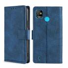 For Tecno Pop 5 Skin Feel Crocodile Texture Magnetic Clasp Horizontal Flip PU Leather Case with Holder & Card Slots & Wallet(Blue) - 1