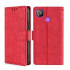 For Tecno Pop 4 Skin Feel Crocodile Texture Magnetic Clasp Horizontal Flip PU Leather Case with Holder & Card Slots & Wallet(Red) - 1