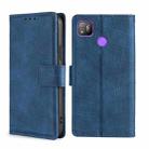 For Tecno Pop 4 Skin Feel Crocodile Texture Magnetic Clasp Horizontal Flip PU Leather Case with Holder & Card Slots & Wallet(Blue) - 1