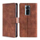 For Tecno Phantom X Skin Feel Crocodile Texture Magnetic Clasp Horizontal Flip PU Leather Case with Holder & Card Slots & Wallet(Brown) - 1