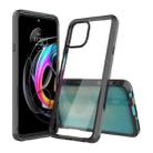 For Motorola Edge 20 Lite Shockproof Scratchproof TPU + Acrylic Protective Case(Black) - 1