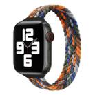 Small Waist Single Loop Nylon Braid Watch Band For Apple Watch Ultra 49mm / Series 8&7 45mm / SE 2&6&SE&5&4 44mm / 3&2&1 42mm, Szie: XS 135mm(Camouflage Colorful) - 1