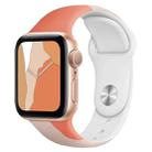 Morandi Series Contrast Color Silicone Watch Band For Apple Watch Ultra 49mm / Series 8&7 45mm / SE 2&6&SE&5&4 44mm / 3&2&1 42mm(Grapefruit Powder) - 1