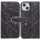 For iPhone 13 mini Horizontal Flip Leather Case with Holder (Black Marble) - 1