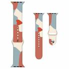 Morandi Series Contrast Color Silicone Watch Band For Apple Watch Series 8&7 41mm / SE 2&6&SE&5&4 40mm / 3&2&1 38mm(10) - 1