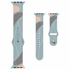 Morandi Series Contrast Color Silicone Watch Band For Apple Watch Series 8&7 41mm / SE 2&6&SE&5&4 40mm / 3&2&1 38mm(13) - 1