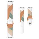 Morandi Series Contrast Color Silicone Watch Band For Apple Watch Series 8&7 41mm / SE 2&6&SE&5&4 40mm / 3&2&1 38mm(20) - 1