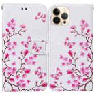 For iPhone 13 Pro Horizontal Flip Leather Case with Holder & Card Slots & Photo Frame & Wallet (Butterfly Love Flower) - 1