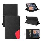 For Amazon Fire HD 10 2017 Dual-color Splicing Horizontal Flip PU Leather Case with Holder & Card Slots & Sleep / Wake-up Function(Black) - 1