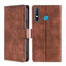 For Infinix Hot 8 / 8 Lite Skin Feel Crocodile Texture Magnetic Clasp Horizontal Flip PU Leather Case with Holder & Card Slots & Wallet(Brown) - 1