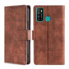 For Infinix Hot 9 / Note 7 Lite Skin Feel Crocodile Texture Magnetic Clasp Horizontal Flip PU Leather Case with Holder & Card Slots & Wallet(Brown) - 1