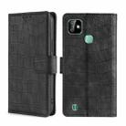 For Infinix Smart HD 2021 Skin Feel Crocodile Texture Magnetic Clasp Horizontal Flip PU Leather Case with Holder & Card Slots & Wallet(Black) - 1