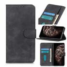 For iPhone 11 Pro Max Retro Texture PU + TPU Horizontal Flip Leather Case with Holder & Card Slots & Wallet(Black) - 1