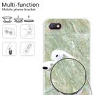 For Xiaomi Redmi 6A Embossed Varnished Marble TPU Protective Case with Holder(Light Green) - 4