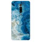 For Xiaomi Redmi K20 & K20 Pro Embossed Varnished Marble TPU Protective Case with Holder(Light Blue) - 1