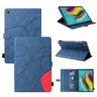 For Samsung Galaxy Tab S5e T720 Dual-color Splicing Horizontal Flip PU Leather Case with Holder & Card Slots & Sleep / Wake-up Function(Blue) - 1