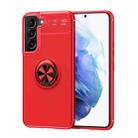 For Samaung Galaxy S22 5G Metal Ring Holder 360 Degree Rotating TPU Case(Red) - 1