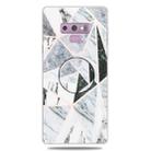 For Galaxy Note 9 Embossed varnished Marble TPU Protective Case with Holder(Polytriangle) - 1