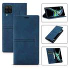 For Samsung Galaxy A42 5G Dream Magnetic Suction Business Horizontal Flip PU Leather Case with Holder & Card Slot & Wallet(Blue) - 1