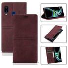 For Samsung Galaxy A20 / A30 Dream Magnetic Suction Business Horizontal Flip PU Leather Case with Holder & Card Slot & Wallet(Wine Red) - 1